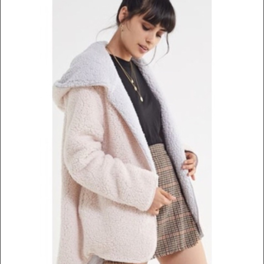 Urban outfitters reversible teddy coat